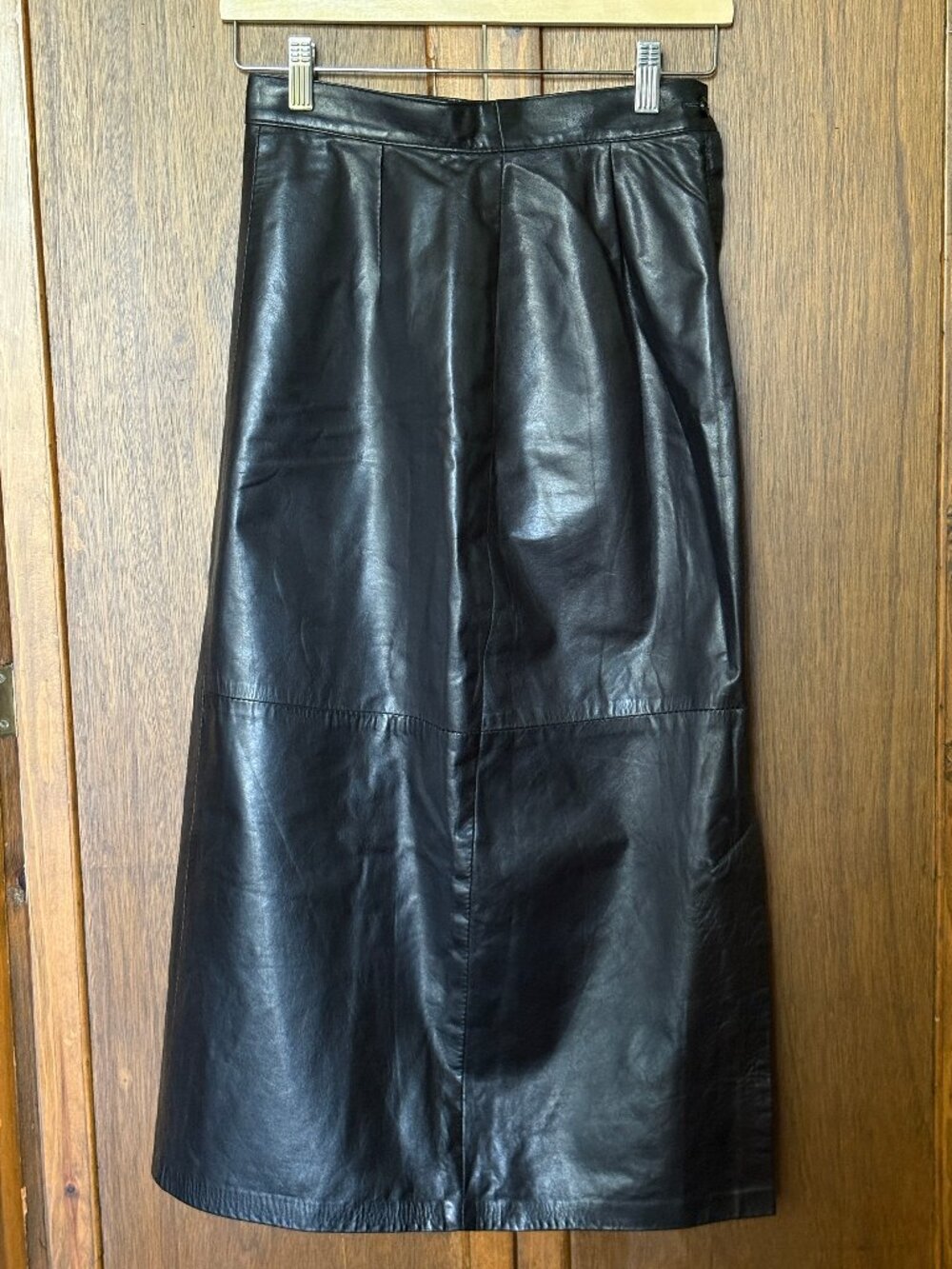 Danier Women's Black Faux Leather Skirt